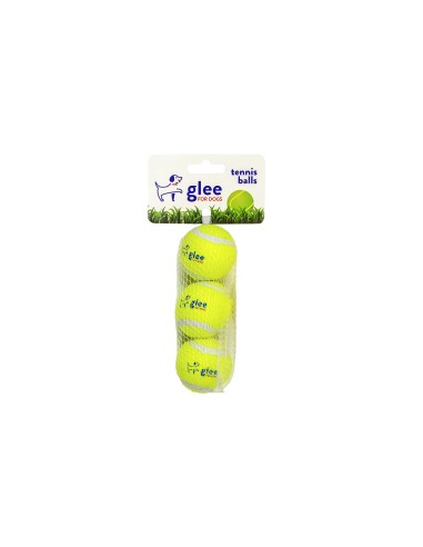 Glee Παιχνίδι Σκύλου Tennis Balls Κίτρινο 3τεμ.