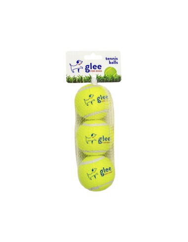 Glee Παιχνίδι Σκύλου Tennis Balls Κίτρινο 3τεμ.