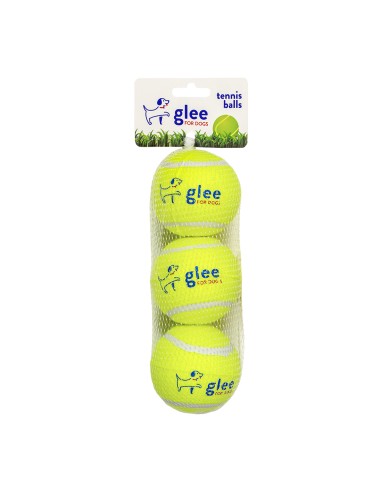 Glee Παιχνίδι Σκύλου Tennis Balls Κίτρινο 3τεμ.