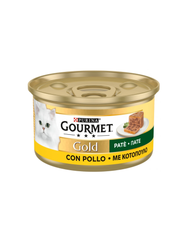 Purina Gourmet Gold Πατέ Κονσέρβα Γάτας Με Κοτόπουλο 85gr