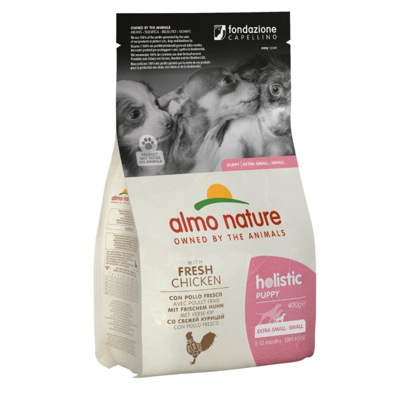 Almo Nature Holistic Puppy XS-S με Κοτόπουλο και Ρύζι